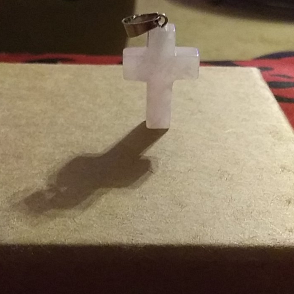 Pink Cross Pendant